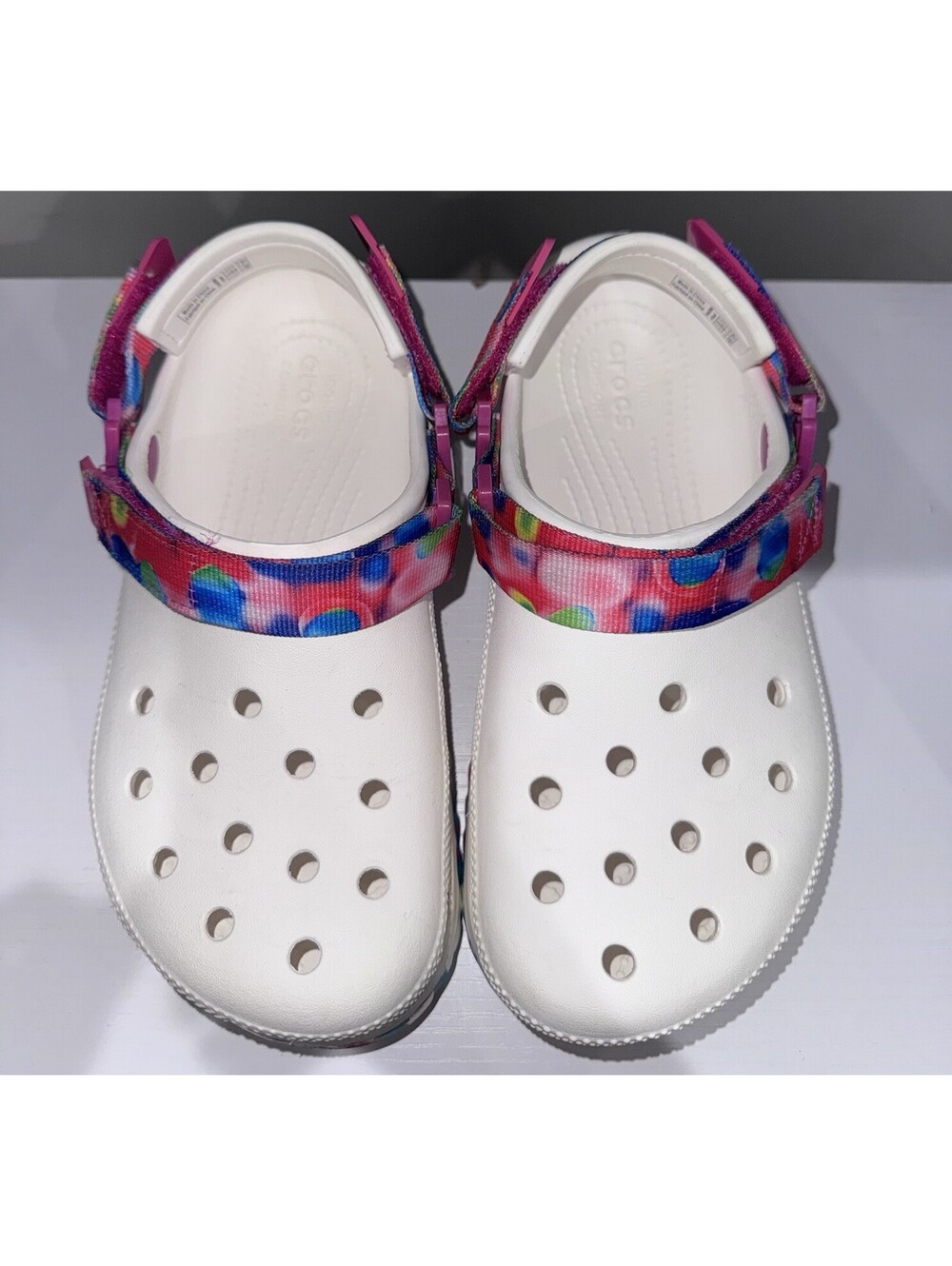 Crocs Classic Hiker Solarized Clog Women 7 Men 5 Platform Tie Dye 207990-94S EUC - Picture 8 of 9
